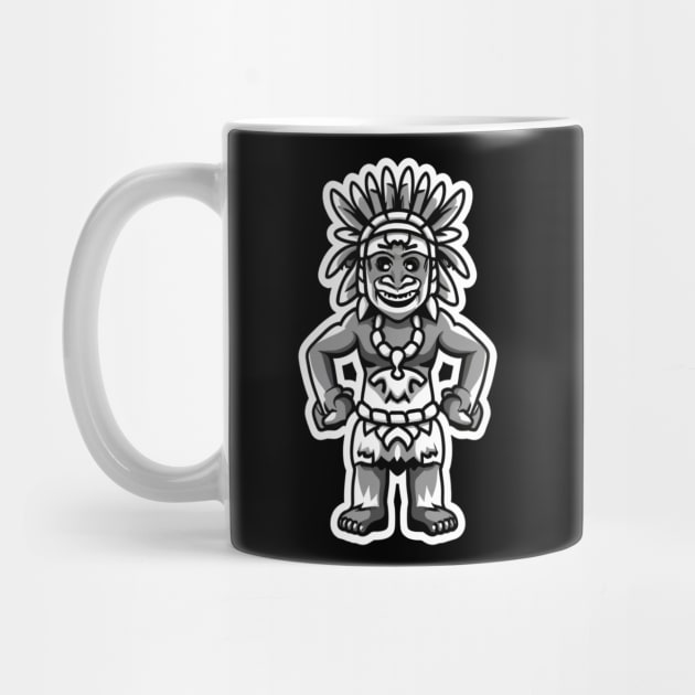 Cute Little Tribal Indian Chief Warrior by joolsd1@gmail.com